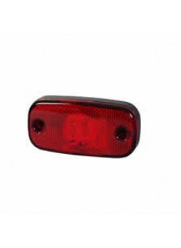 Red LED Rear Marker Lamp with Reflex Reflector and Superseal Plug - 24V