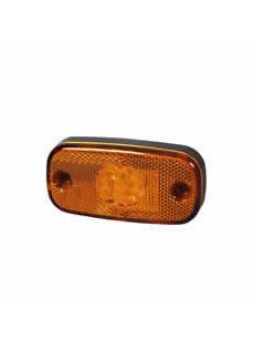 Amber LED Side Marker Lamp with Reflex Reflector and Superseal Plug - 24V