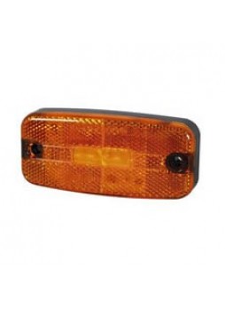 Amber LED Rectangular Side Marker Lamp - 12/24V