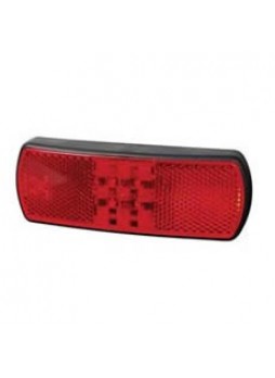Red LED Rear Marker Lamp with Leads - 12/24V