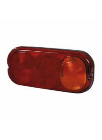 4 Function Rear Combination Lamp - Stop/Tail/Direction Indicator/Reflector - IP67 with Connector