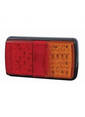 4 Function LED Rear Combination Lamp - Stop/Tail/Direction Indicator/Reflex Reflector - 12/24V