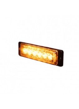 Amber High Intensity 6 LED Slimline Warning Light - 12/24V