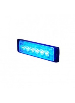 Blue High Intensity 6 LED Flush/Slimline Warning Light - 12/24V