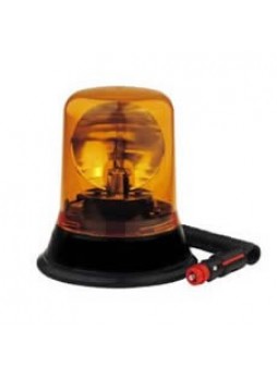 Amber Rotating Beacon with Magnetic Fixing - 12/24V