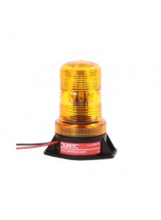 Amber Mini LED Beacon with 2 Bolt Fixing - 12-110V