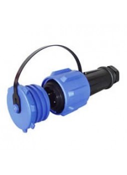 2 Pin Heavy Duty Waterproof Plastic Plug - 32A