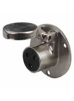 24V 3 Pin Waterproof Brass Trailer Clang Socket