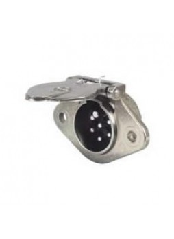 24V 7 Pin Metal Trailer Clang Plug - ISO 1185(24N)