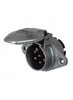 24V 7 Pin Alloy Trailer Clang Plug - ISO 1185(24N)