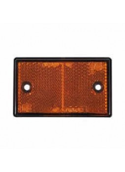 Amber 89x40mm Two Hole Fixing Reflector