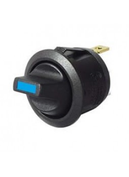 Blue LED Round On/Off Toggle Switch - 12/24V