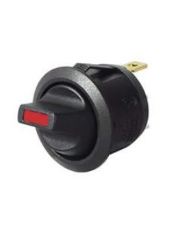 Red LED Round On/Off Toggle Switch - 12/24V