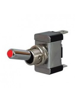 Red LED On/Off Toggle Switch with Metal Lever- 12/24V