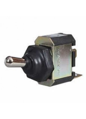 Splashproof Momentary On Toggle Switch with Rubber Gaiter - 10A at 28V
