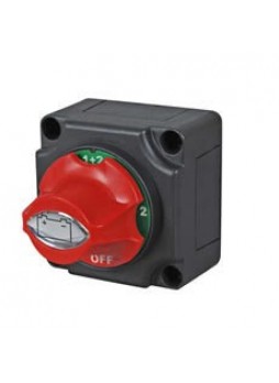 Rotary Marine Battery Isolator Off/1/2/1+2 with Removable Control Knob in Off Position - 300A 48V