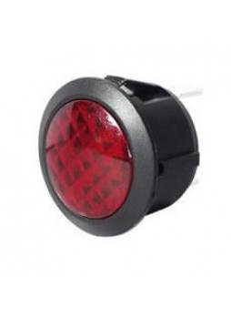 Red LED Warning Light for 20mm diameter Panel Hole - 12/24V