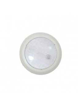 White LED Roof Lamp with PIR - 12/24V