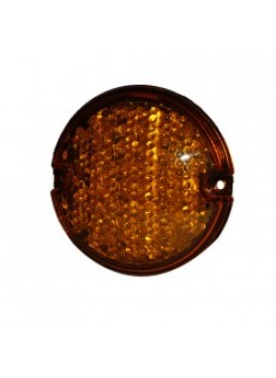 LED Front Direction Indicator Lamp with Econoseal Plug - 95mm diameter, 12V