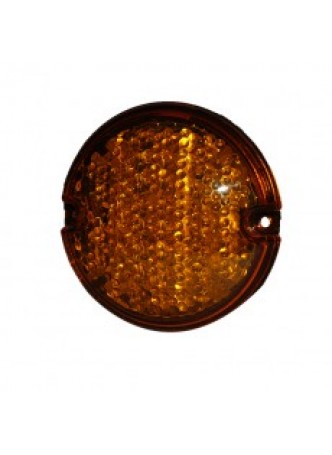 LED Front Direction Indicator Lamp with Econoseal Plug - 95mm diameter, 12V