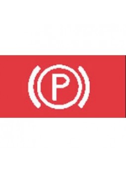 Red Parking Brake Rocker Switch Lens - top half