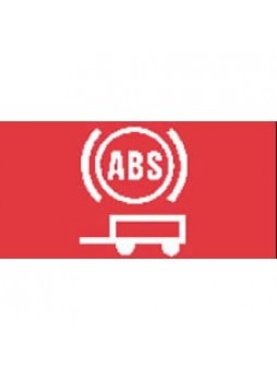Red Trailer ABS Warning Rocker Switch Lens - top half