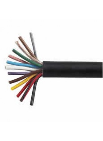 13 Core Thin-Wall PVC Trailer Cable - 12 x 1.5mm² and 1 x 2.5mm², 10m
