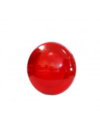 Red Round Reflex Reflector with 2 Hole Fixing - 95mm