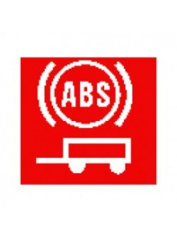 Red Trailer ABS Warning Rocker Switch Lens - top half